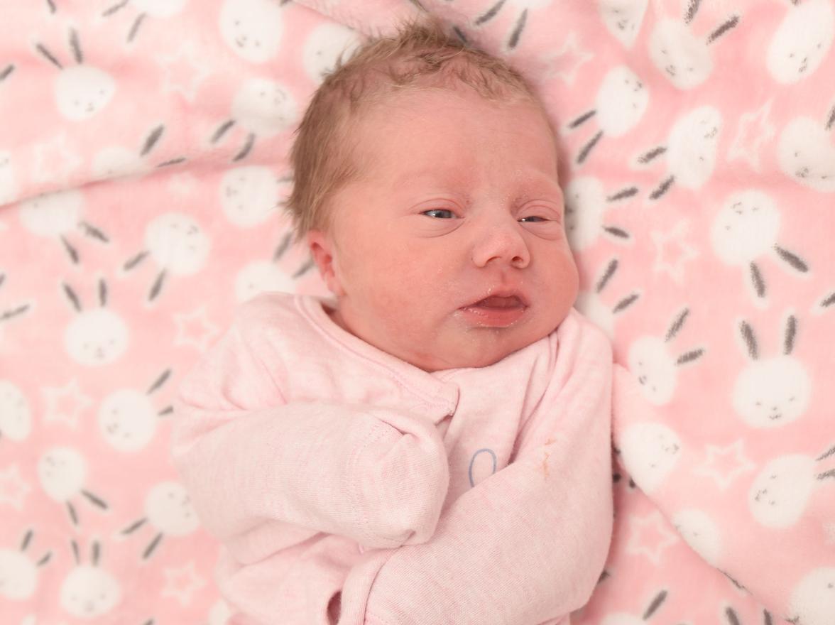 Harper-Rose Sergeant was born on January 6 at 4.49am, weighing 5lb 6oz, to Katie Brown and Chris Sergeant, from Preston