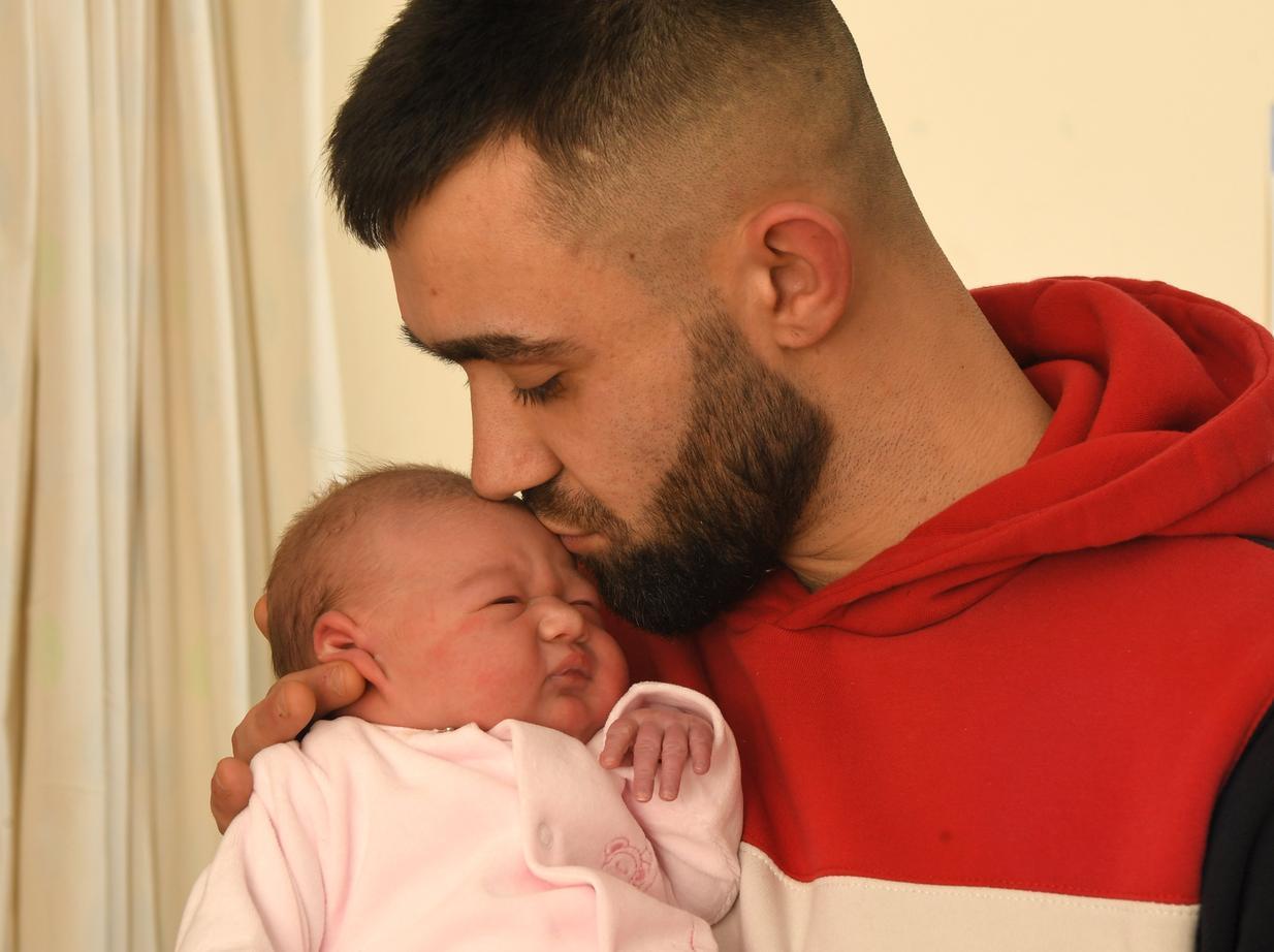Daisy Eleanor Smith was born at Royal Preston Hospital on January 12 at 8.10pm, weighing 7lb 4oz, to Jodie Taylor and Jordan Smith, from Garstang