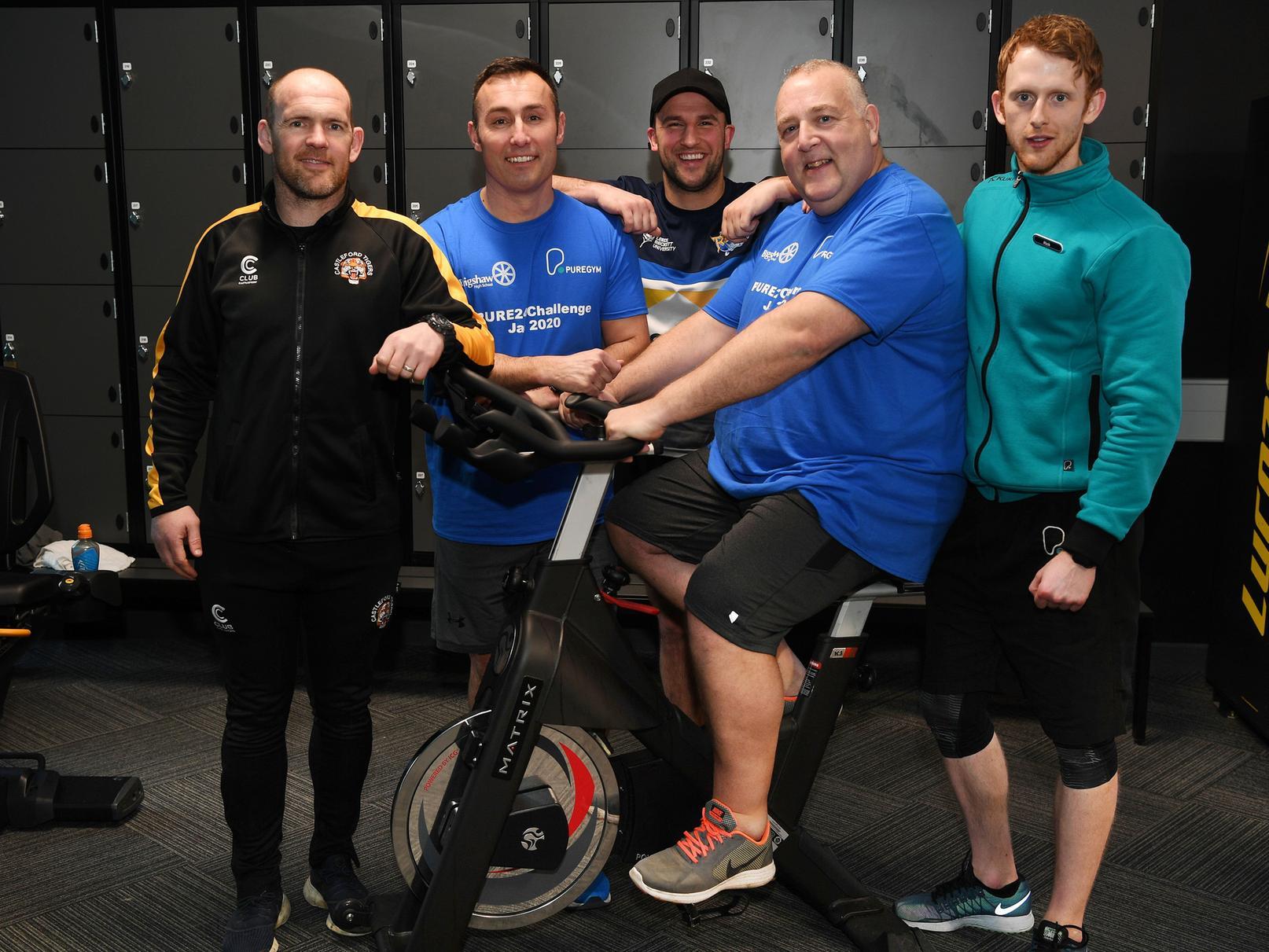 From left: Danny Orr, Paul Burns, Dale Cogan, Mark Hudson and Pure Gym manager Rick O'Hara