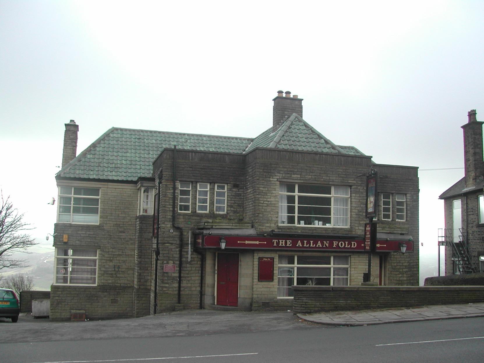 A familiar sight along Warley Road for many years, the Allan Fold, was built as a flagship pub for the towns former Websters Brewery. The venue is now Italian restaurant Pollino.