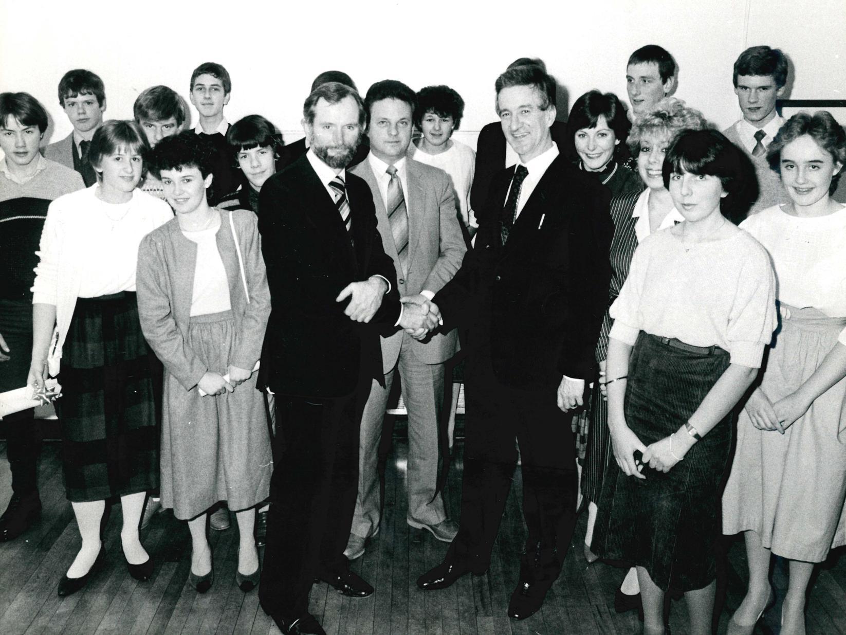 Kettlethorpe High School prize giving, 1983