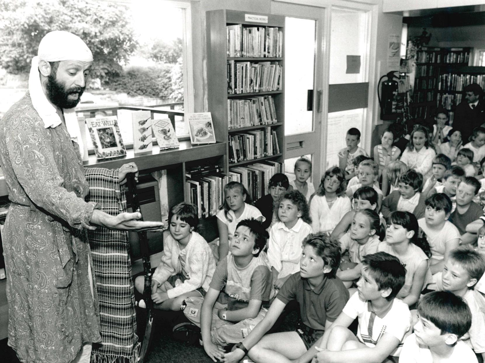 Walton Library holds a special storytime with a school class (Walton Junior School?), date unknown.