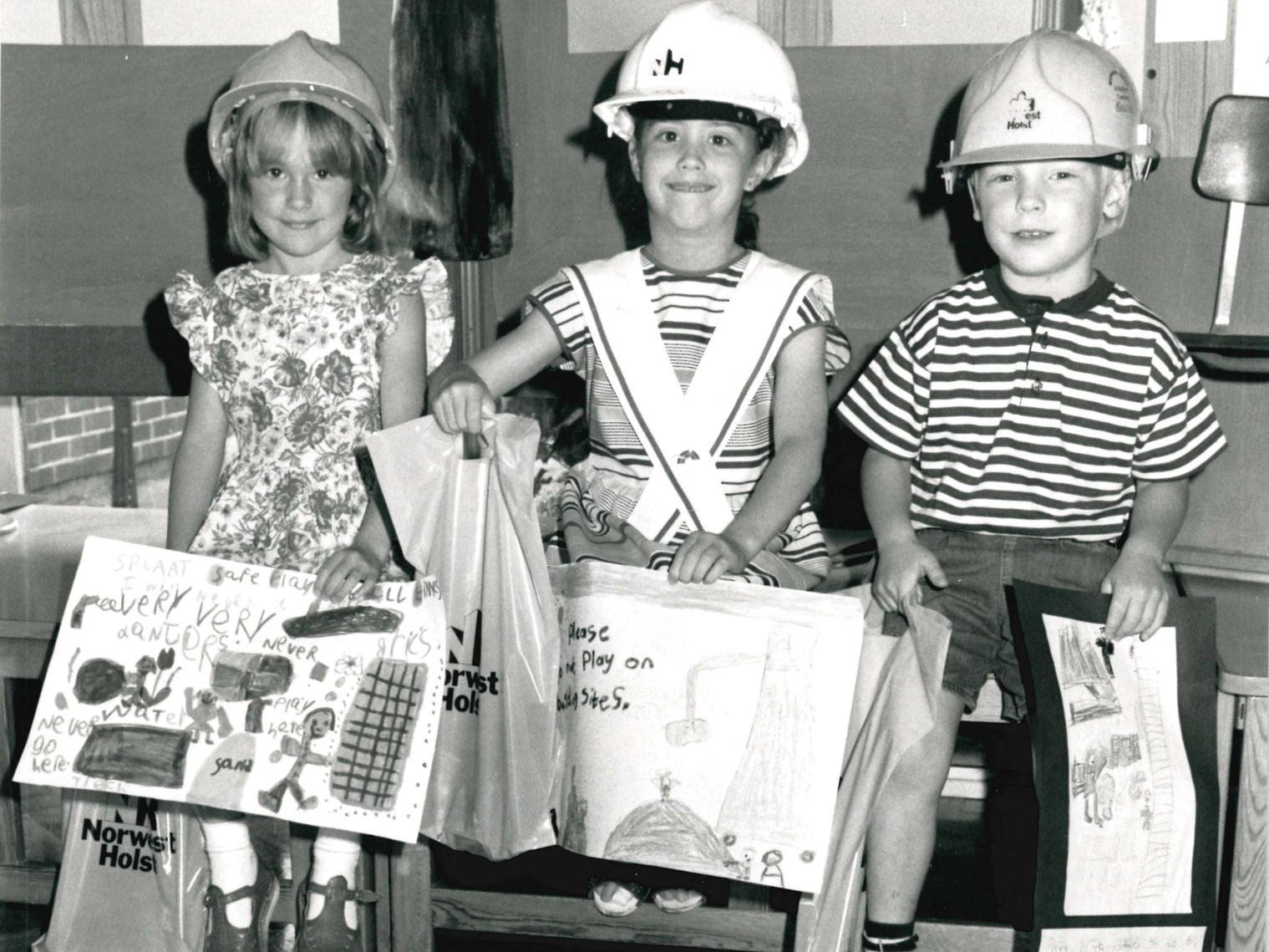 Wrenthorpe Infants School hold a poster competition, 1991.