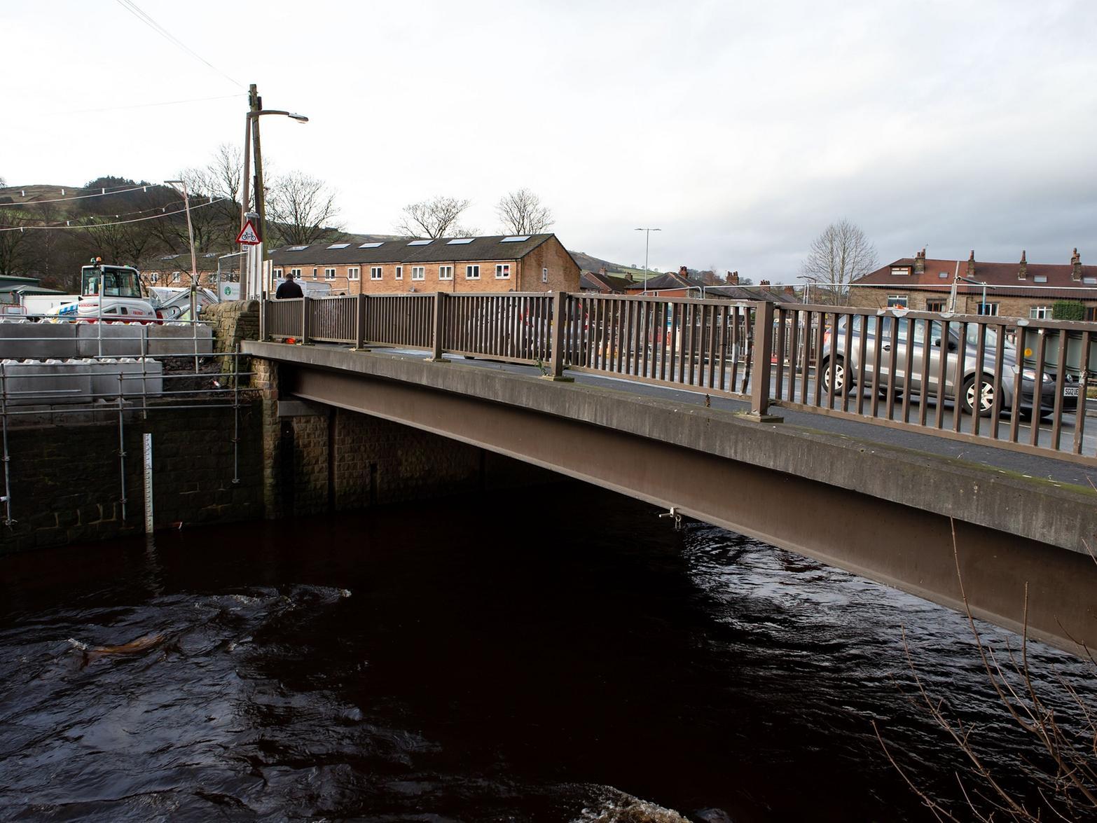 The new bridge has an improved alignment with the River Calder.