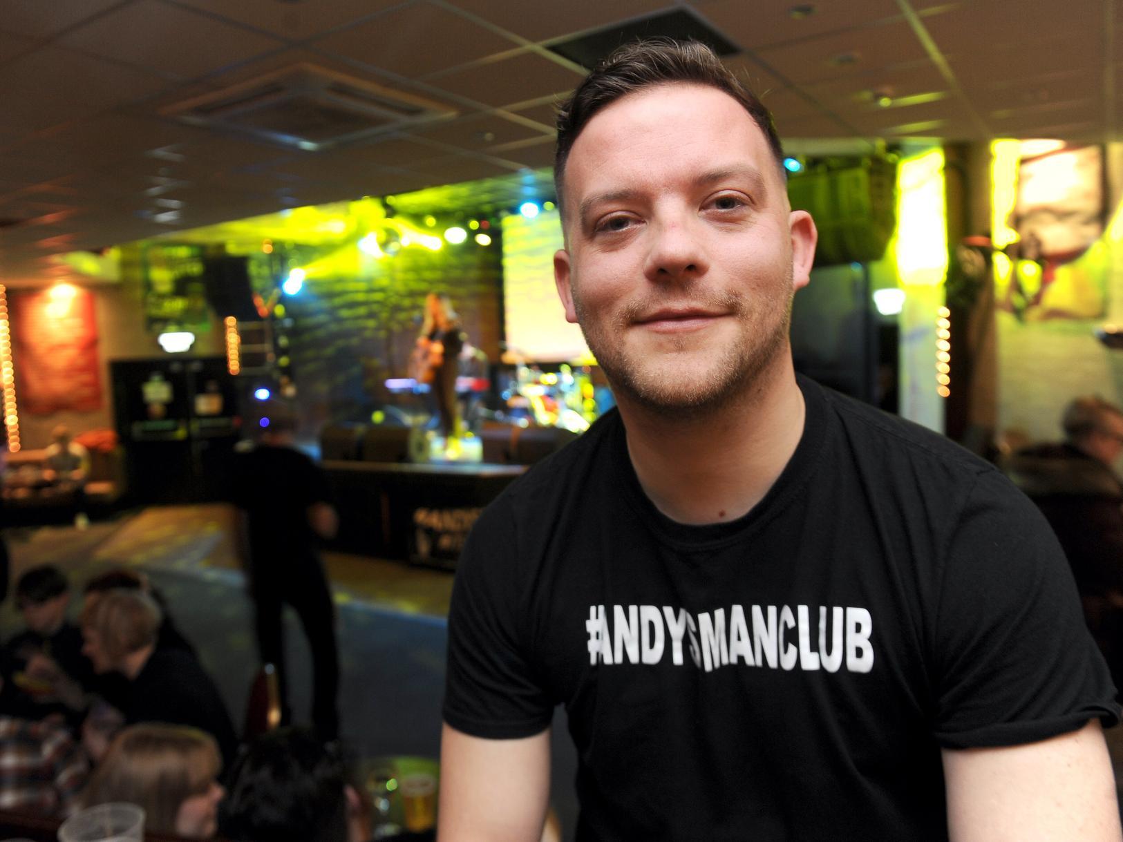 Andy Wilson at the second anniversary party at the Brudenell Social Club
