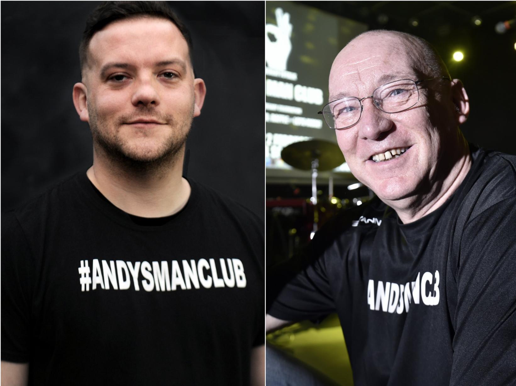 Andy Wilson with his father Neil Wilson