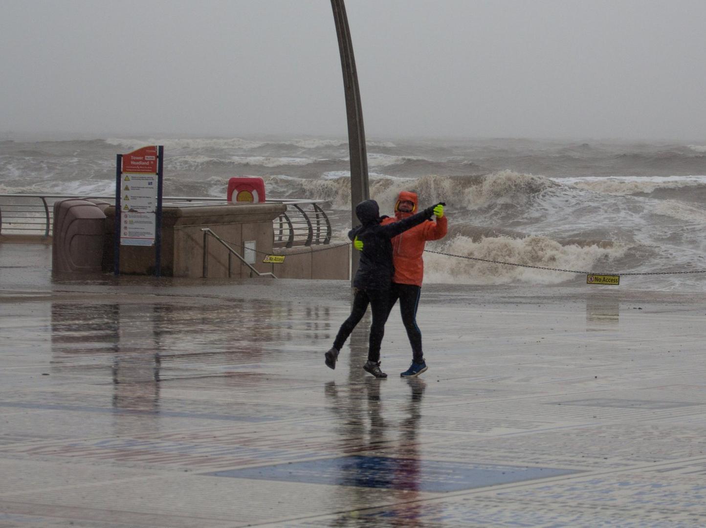 This couple dancing on Blackpool promenade was also snapped by Joseph Seager.