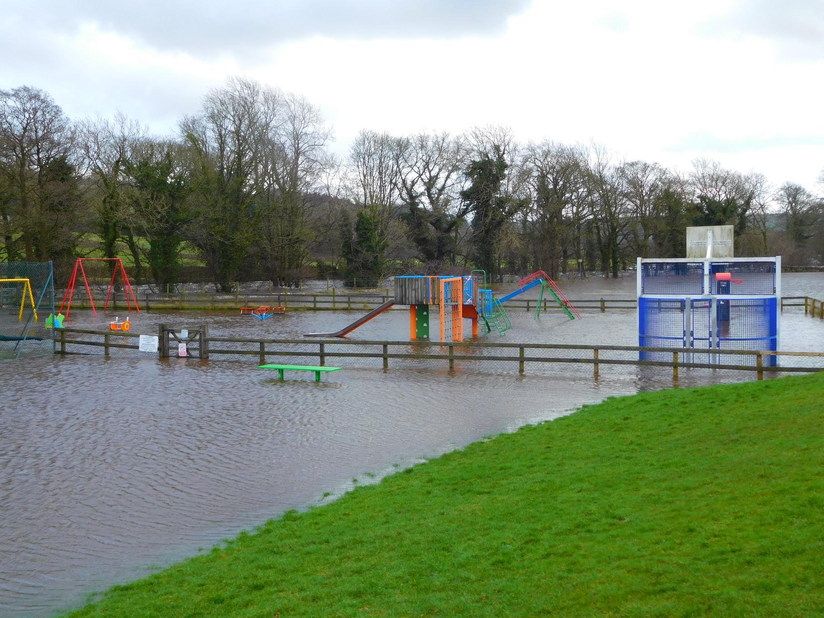 Visitors to Dacre Banks playground were met with this sight yesterday.