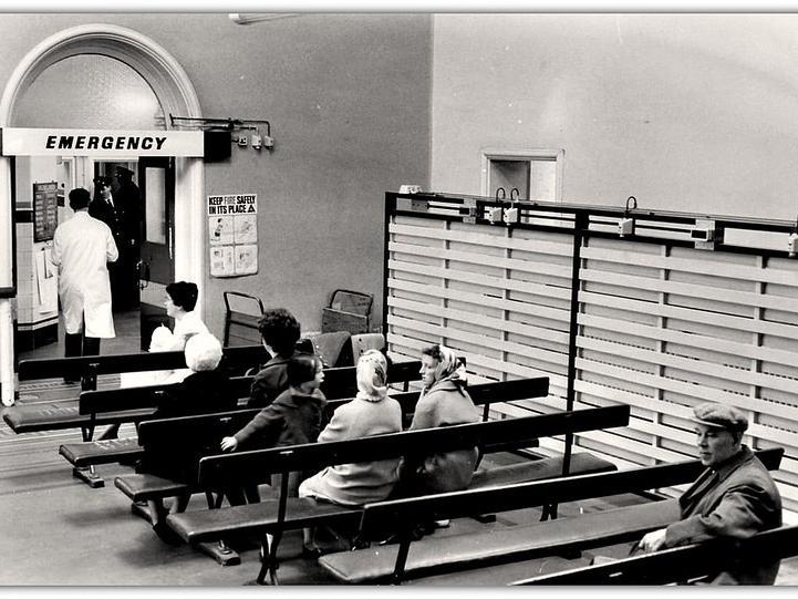 Emergency Department Waiting Room at Preston Royal Infirmary, March 1967