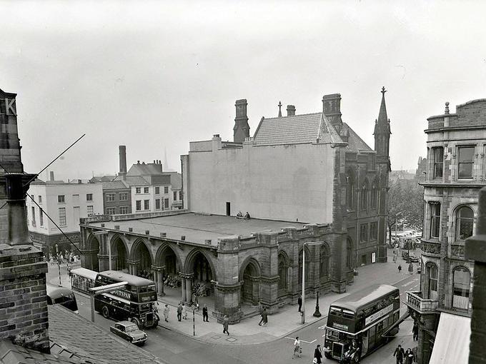Remains of the Town Hall, Preston c.1960