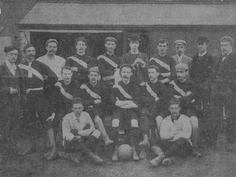 The men from Pontefract Association Football Club photographed in 1893
