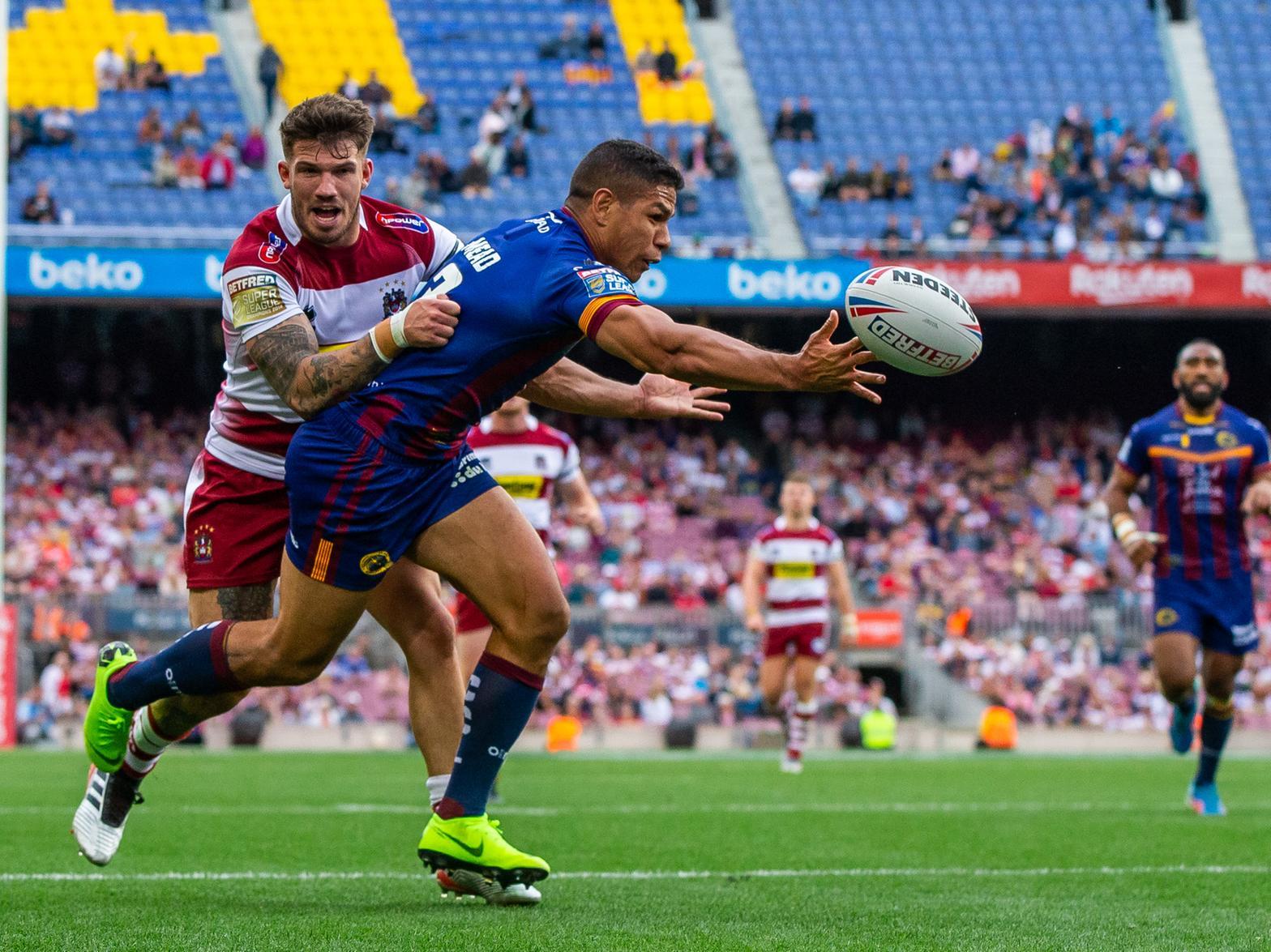 Wigan were a part of history last year when Catalans invited them to play at Barcelonas Camp Nou in front of a record Super League crowd of 31,555. The Dragons won the match 33-16. Picture: SWPix