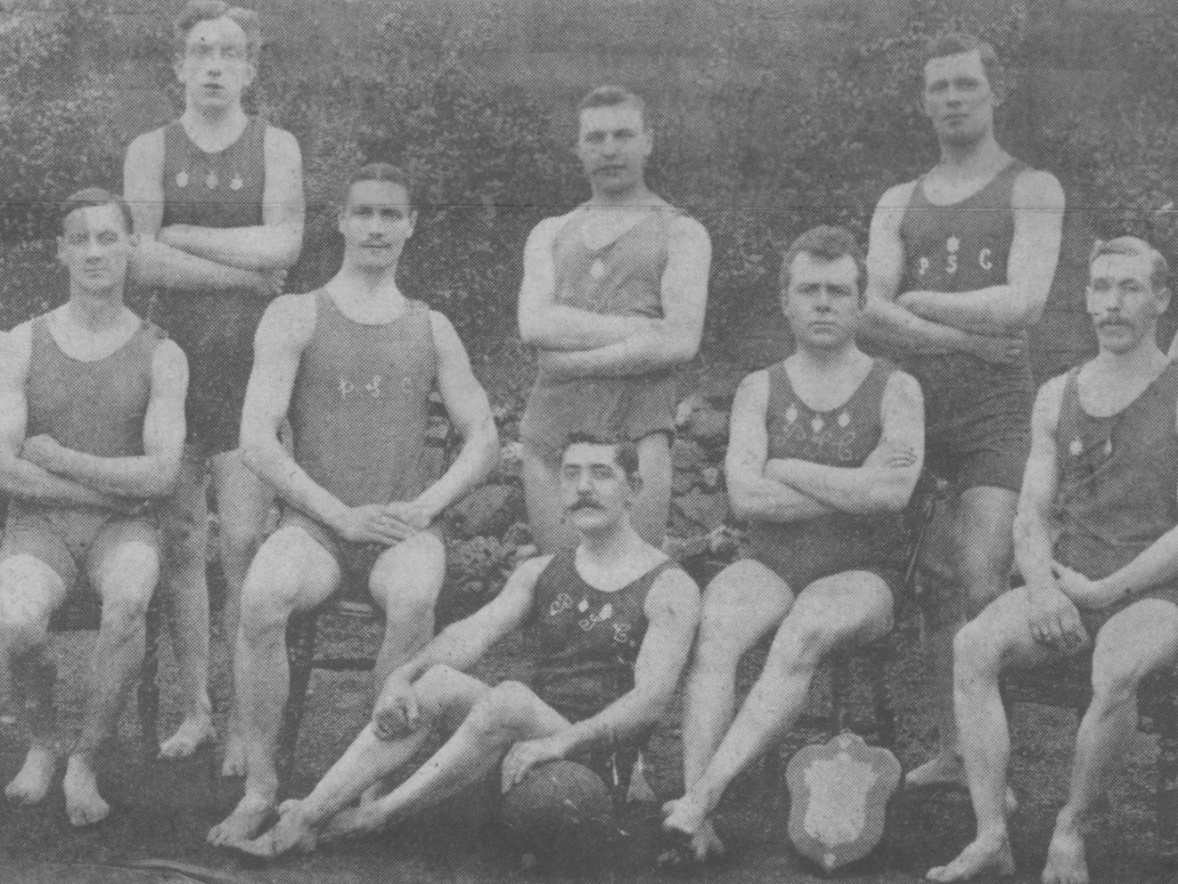 Pontefract's water polo team of 1909