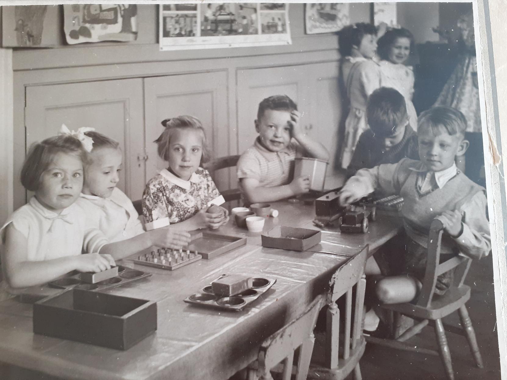 Normanton Common Infants School about 1958. From left: Janet Hirst, Joy Richards, Jennifer Archer, William Patchett, Dennis Fradgley, Sidney Jones, Jacqueline Kelly, Gloria Holmes, Christine Bednall. Photo submitted by reader Janet Yarrow.