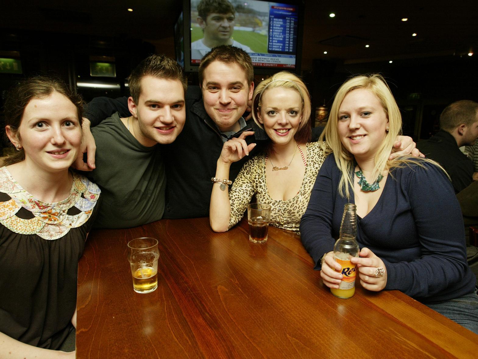 From the left: Linzi, Richard, Chris, Stacey and Danni.