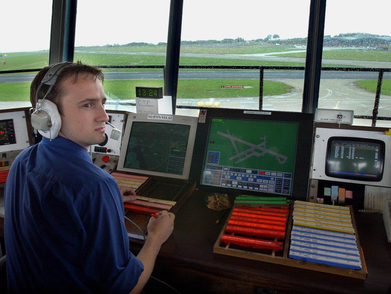 The view from the air traffic control tower.