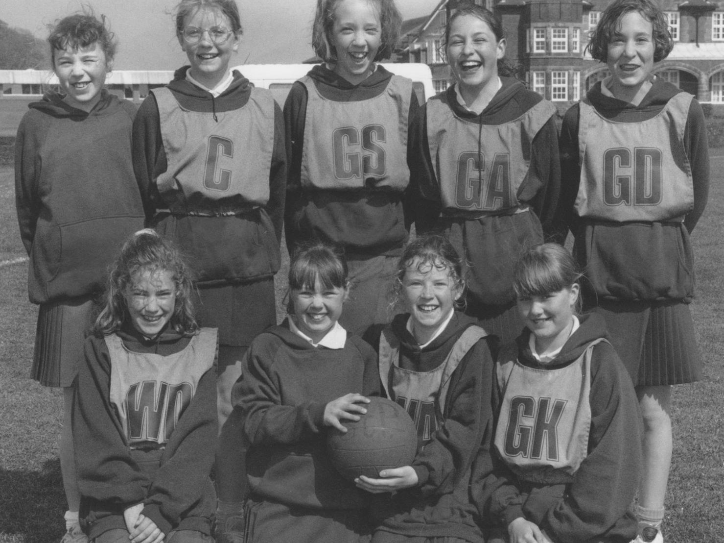 Pictured are the netball squad from St Peter's RC School, who took part in the Scarborough and District Primary Schools netball tournament held at Scarborough College in May 1995. Back from left, Ashleigh Harper, Hannah Conner, Natalie Dalton, Emma Goddard and Rebecca Fox; front, Gemma Williams, Michaela Bowness, Mary-Jane Alexander and Sarah Freeman.