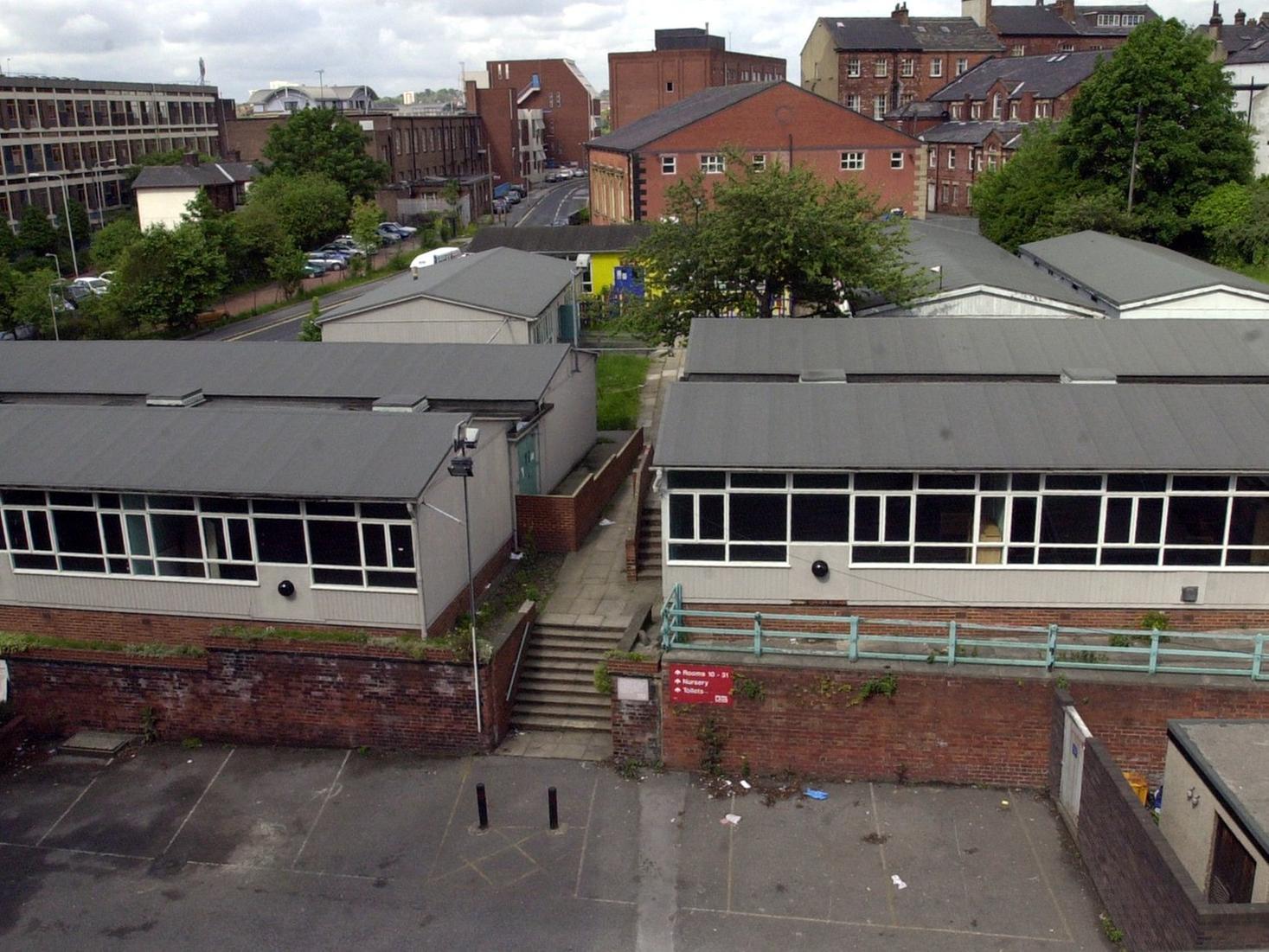 These temporary classrooms at Park Lane College were set to be demolished and  replaced by a multi million pound building.