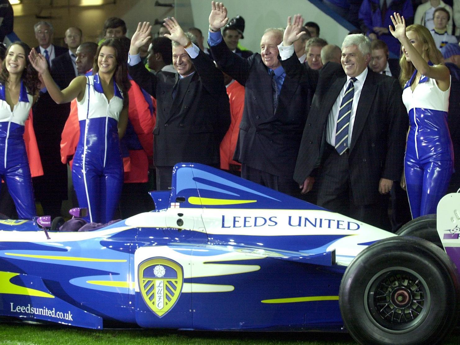 The Leeds United racing car was unveiled. On the pitch it was a high powered performance from the Whites with goals from Robbie Keane, Harry Kewell and Eirik Bakke.