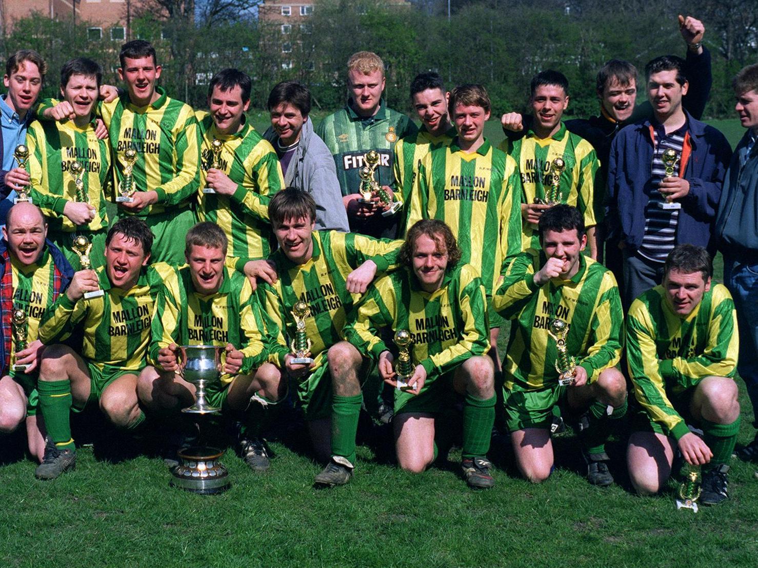Barnelight beat Nwelson 2-0 to win the Leeds Red Triangle  Invitation Football League Yorkshire Evening News Cup.