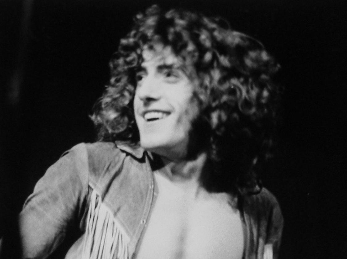 The Who's frontman Roger Daltrey on stage in Leeds in February 1970. (Picture credit: Chris McCourt).