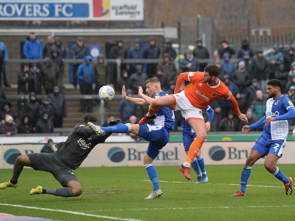Gary Madine bagged his second goal since returning to Blackpool