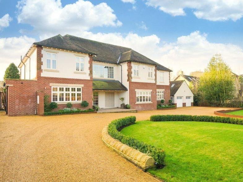 The property sits in a large plot in one of Leeds most sought-after areas on Sandmoor Drive, in the heart of Alwoodley, with golf courses, the David Lloyd Centre and the Grammar School at Leeds close by.