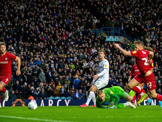 Robins stopper Daniel Bentley produced a number of great saves to deny Leeds a second.