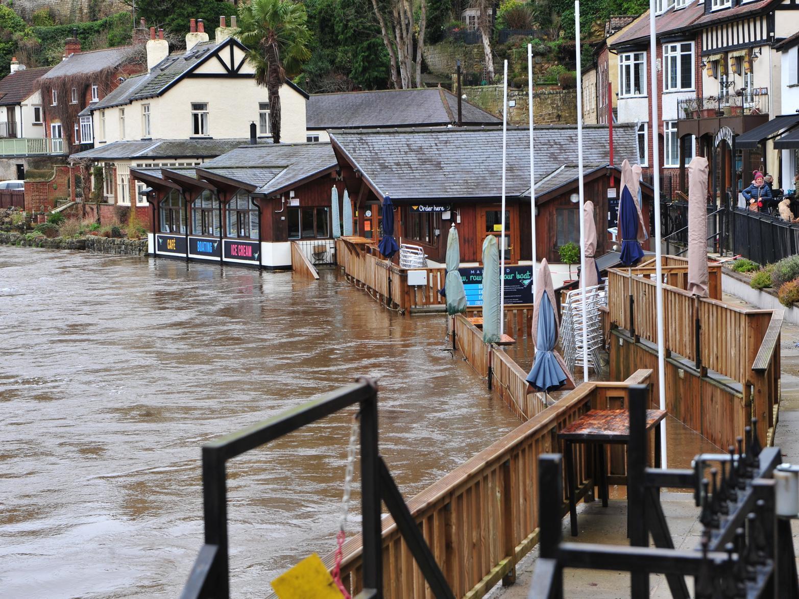 After Storm Ciara flooded the Marigold cafe at the waterside in Knaresborough, there was a nervous wait for customers this weekend to see if Storm Dennis would have the same impact.