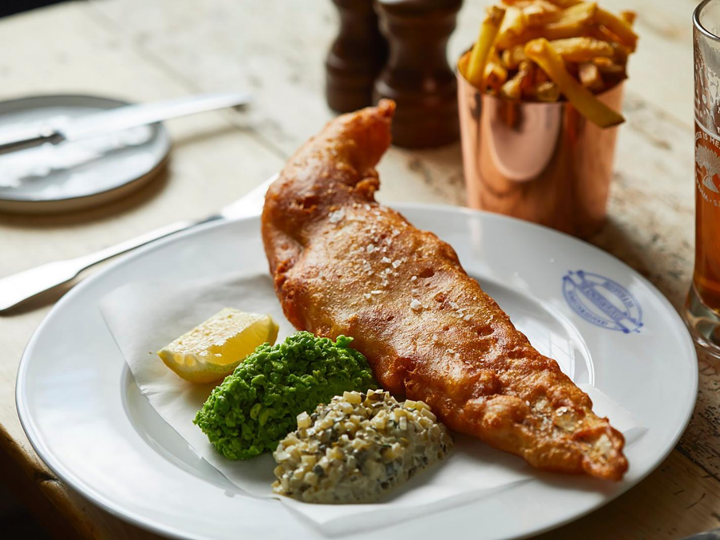 Fish and Chips at the Kingham Plough
