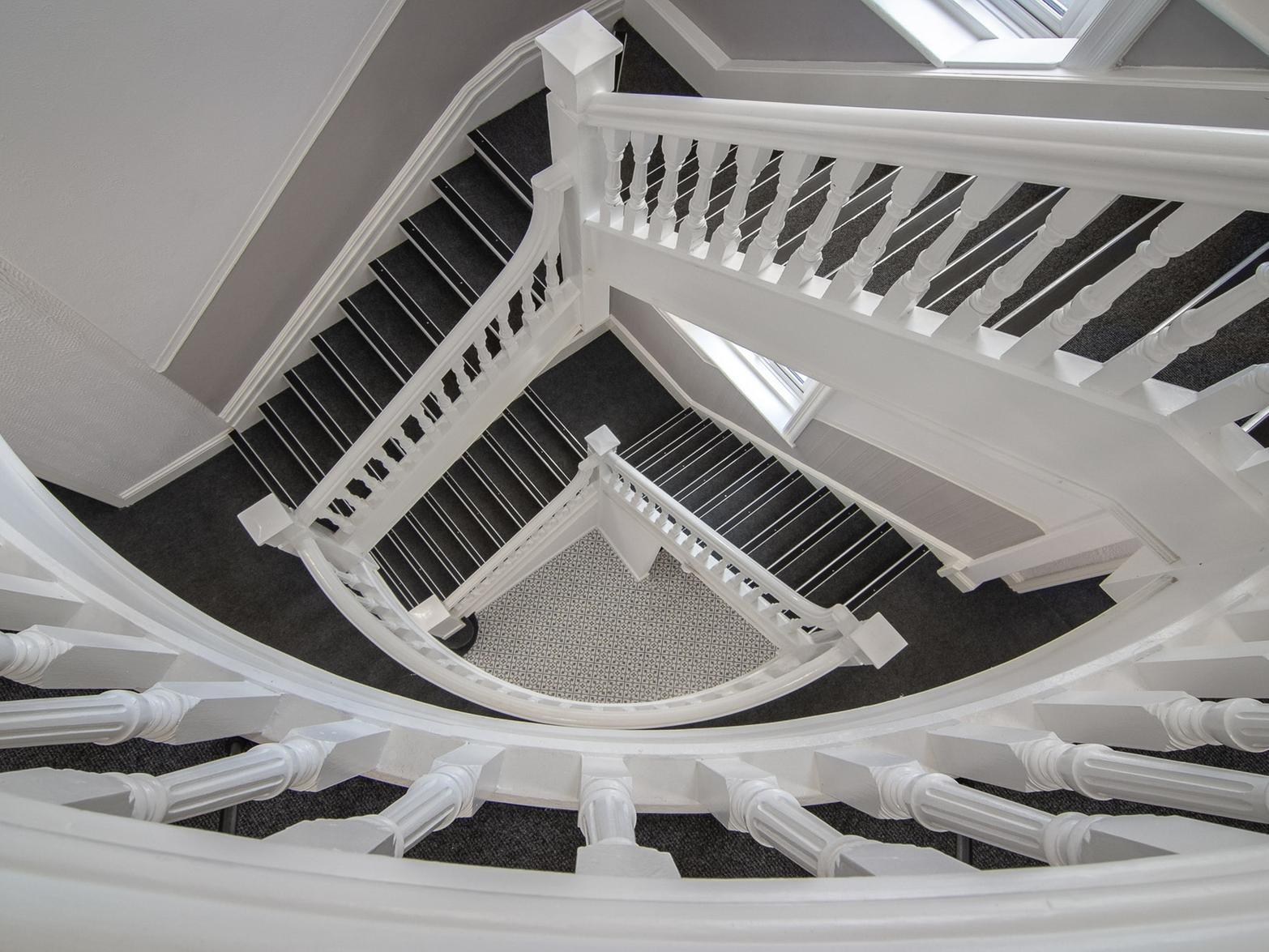 Features such as the staircases have been kept in the building CREDIT: SOMA Projects
