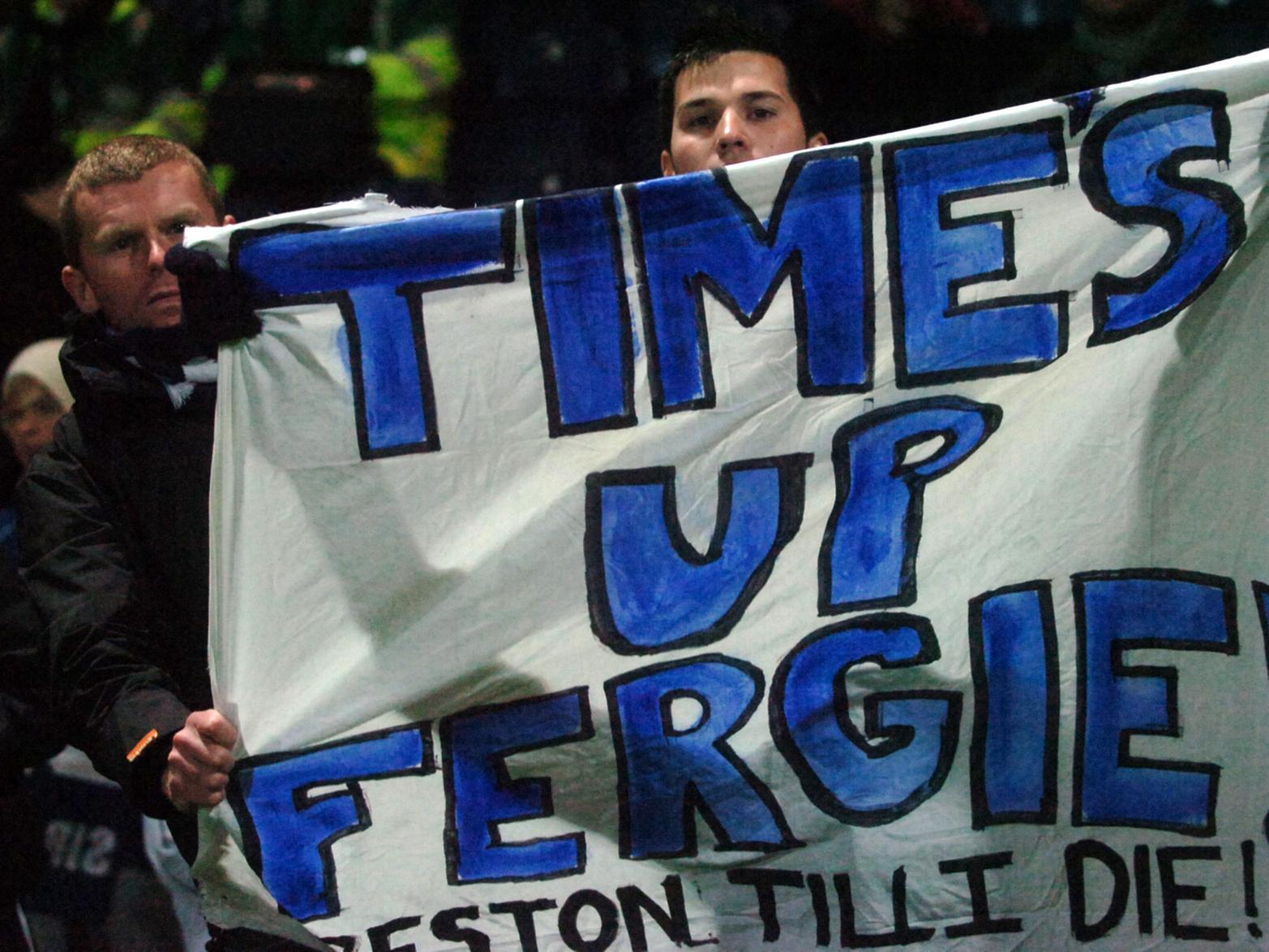 Another from the 2-0 loss in November 2010, Darren Ferguson would last just another month as PNE boss as protests had already begun.