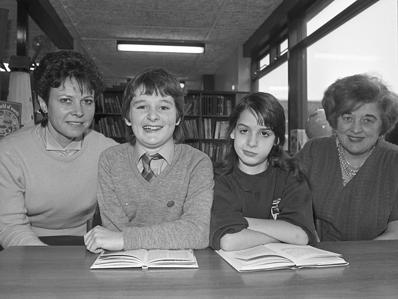 Blackpool schoolboy Paul Smith was born without enough oxygen 12 years ago. But despite a life handicapped by cerebral palsy he has overcome his difficulties and in turn has collected an award as a Child of Achievement. Another pupil at Highfurlong Special School in Blackpool, Anna Garcia, 10, also collected an award. They are pictured above with their teachers Vivienne Beckwith and Shirley Milner