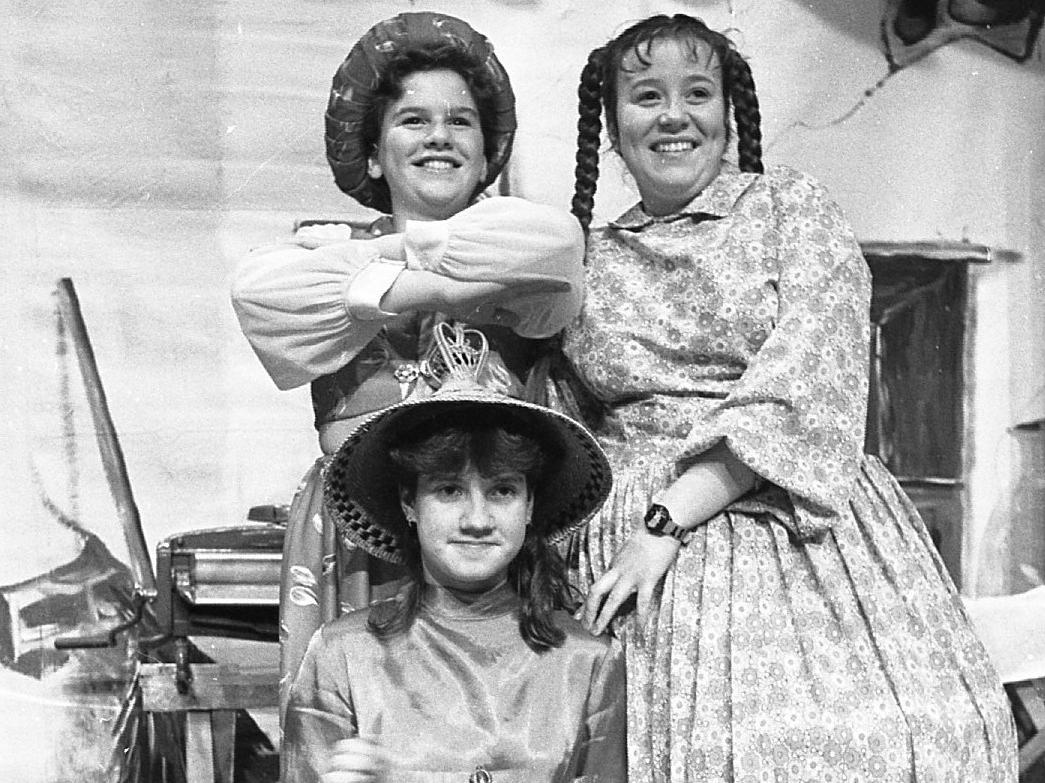 Leyland Turpin Green Lane Methodist Chuch presented the classic pantomime Aladdin. Pictured above are Zoe Tattum (Aladdin), Joanne Poulter (Genie) and Rachel Ramshead (Widow Twanky)