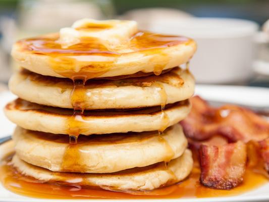 Three mouth-watering pancakes will be on offer on 25 February from 5.00 GBP per plate. Choose from a stack with smoked streaky bacon, blueberries, maple syrup and clotted cream, or banana, dark chocolate and honeycomb butter.