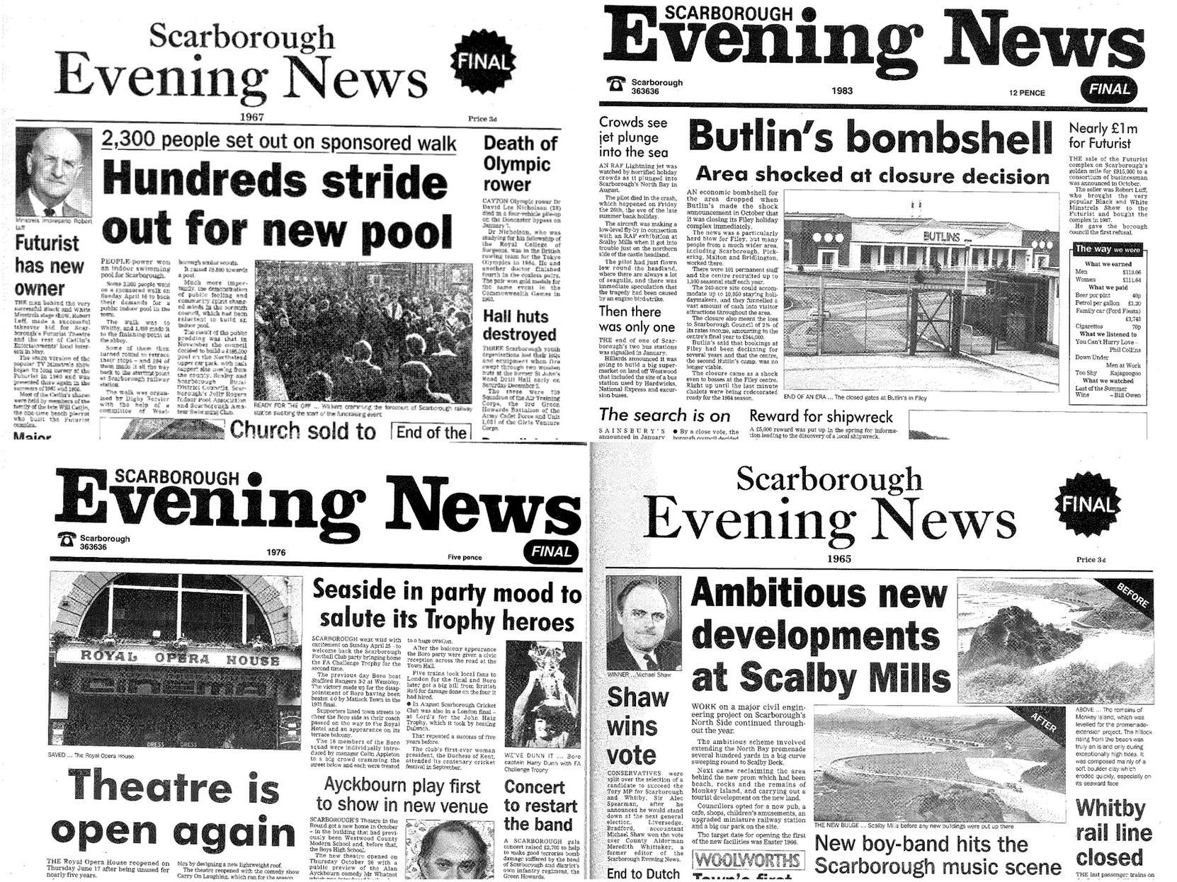 Headlines from across the years.