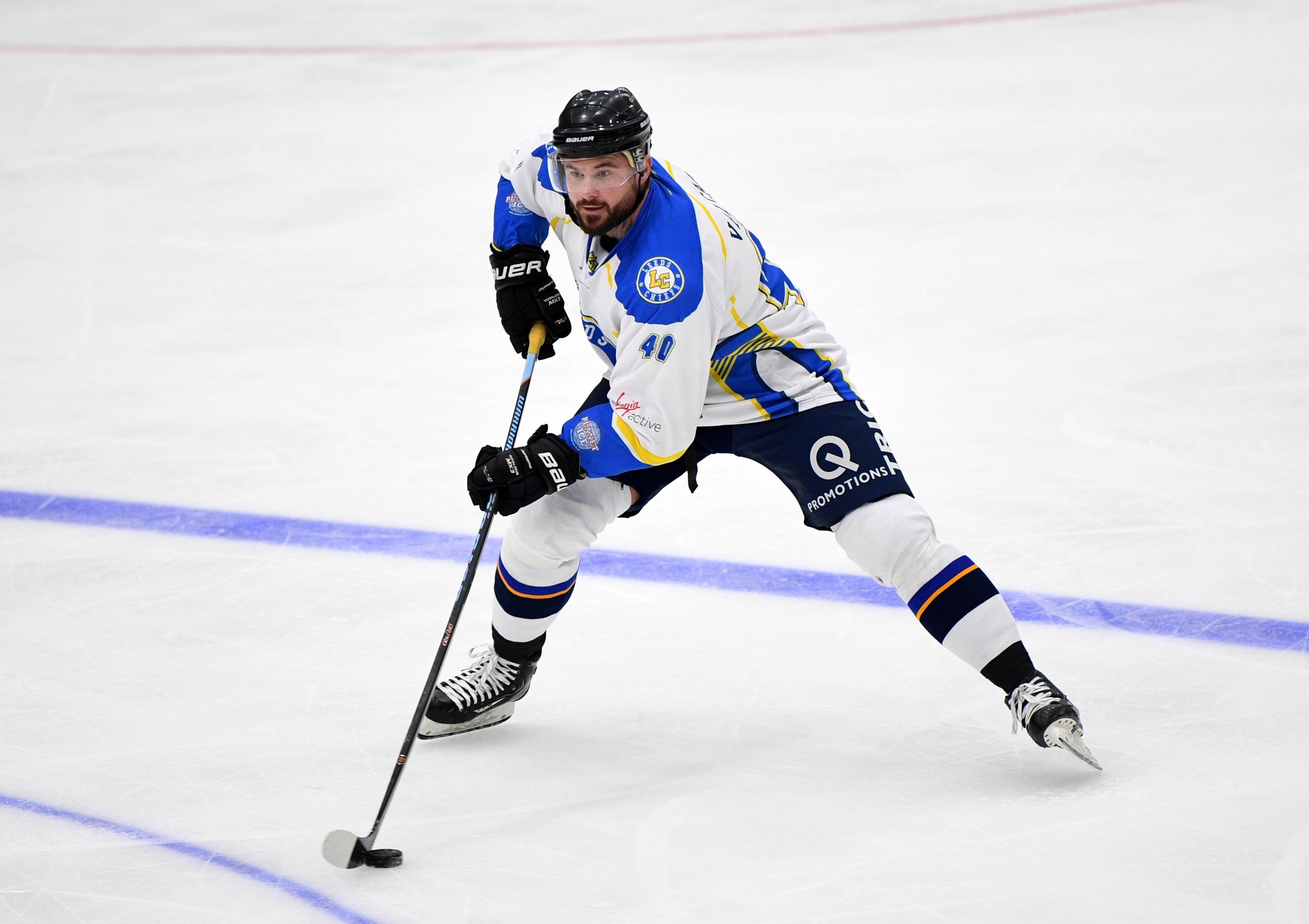 MAN OF THE MOMENT: Patrik Valcak hit the overtime winner - and his hat-trick goal - edge out Sheffield Steeldogs at Elland Road on Sunday night. Picture: Jonathan Gawthorpe.