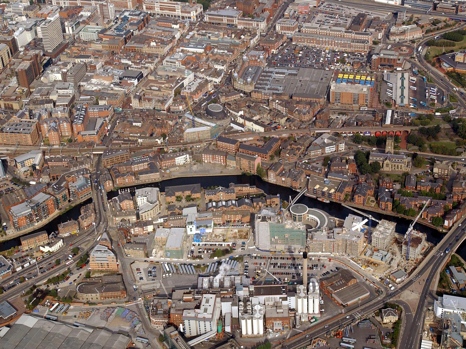 No, its not the opening sequence to EastEnders. This is a view of Leeds's riverside.