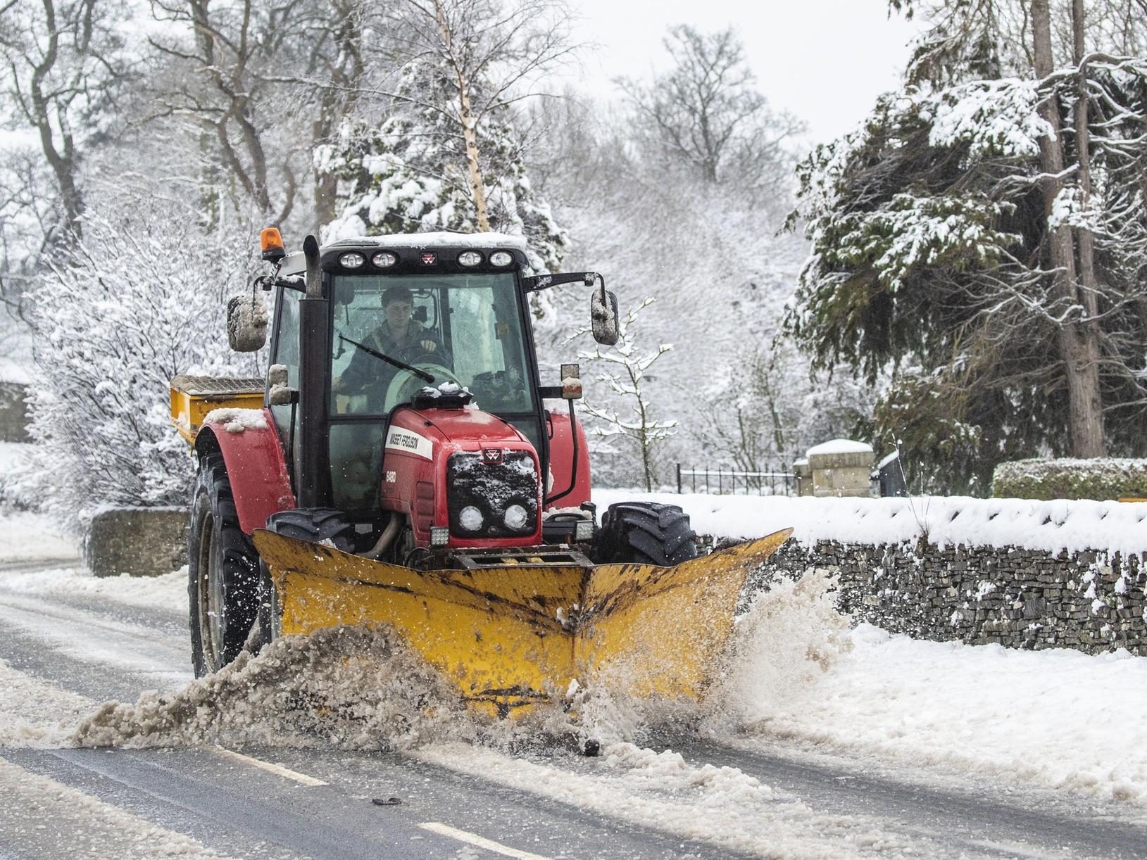 Snow ploughing in the Dales
