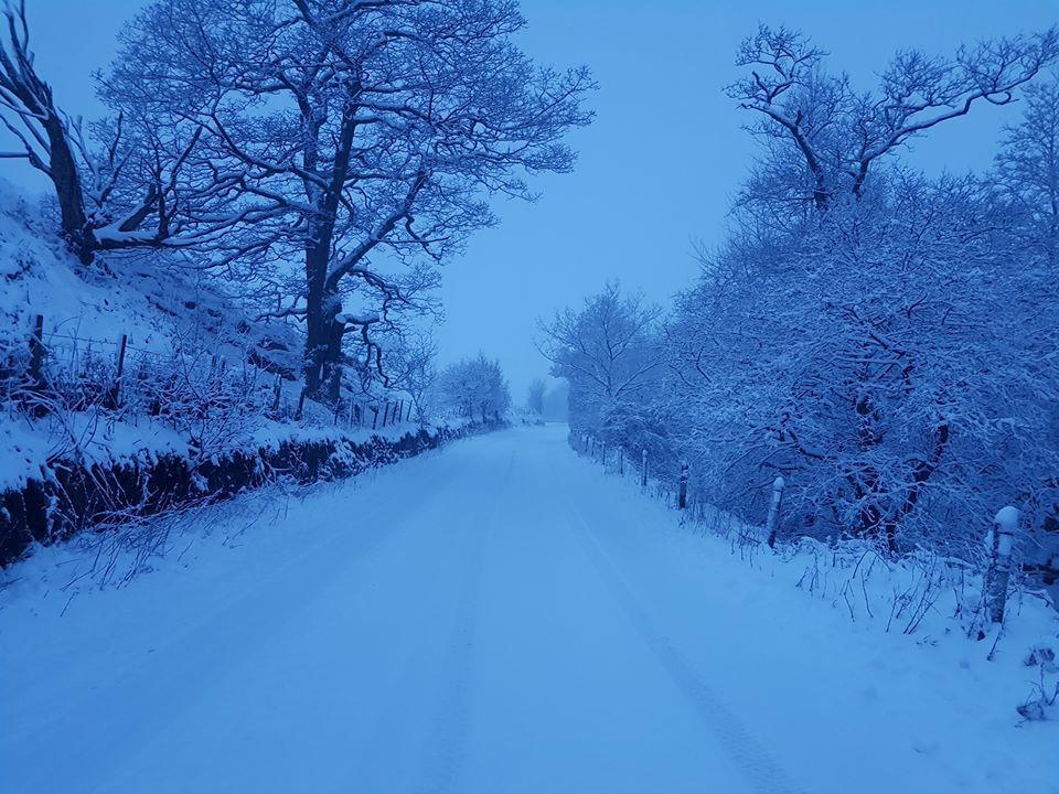 ...got an absolute coating, as this photo from North Yorkshire Police shows