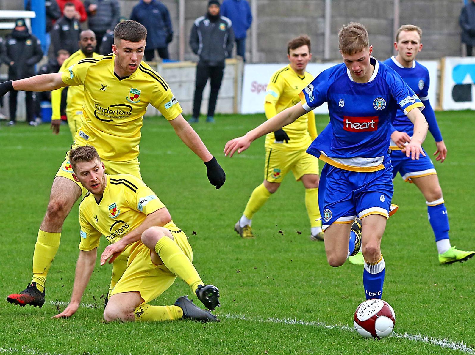 Jack Armer started Lancaster City's 0-0 draw against Nantwich Town as the Dolly Blues maintained their four point advantage over their fellow play-off side. City sit third, five points off the top.
