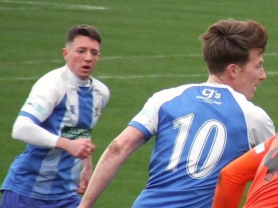 In his first year as a pro, Jack Baxter is out on loan at Clitheroe and he started their 3-1 defeat to Mossley AFC. Baxter has started very game this month, a draw and two defeats.