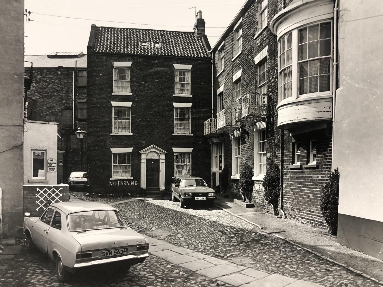 This photo is dated 1983 and was taken in Prospect Place, near Blands Cliff. The properties were part of The Bell Hotel.