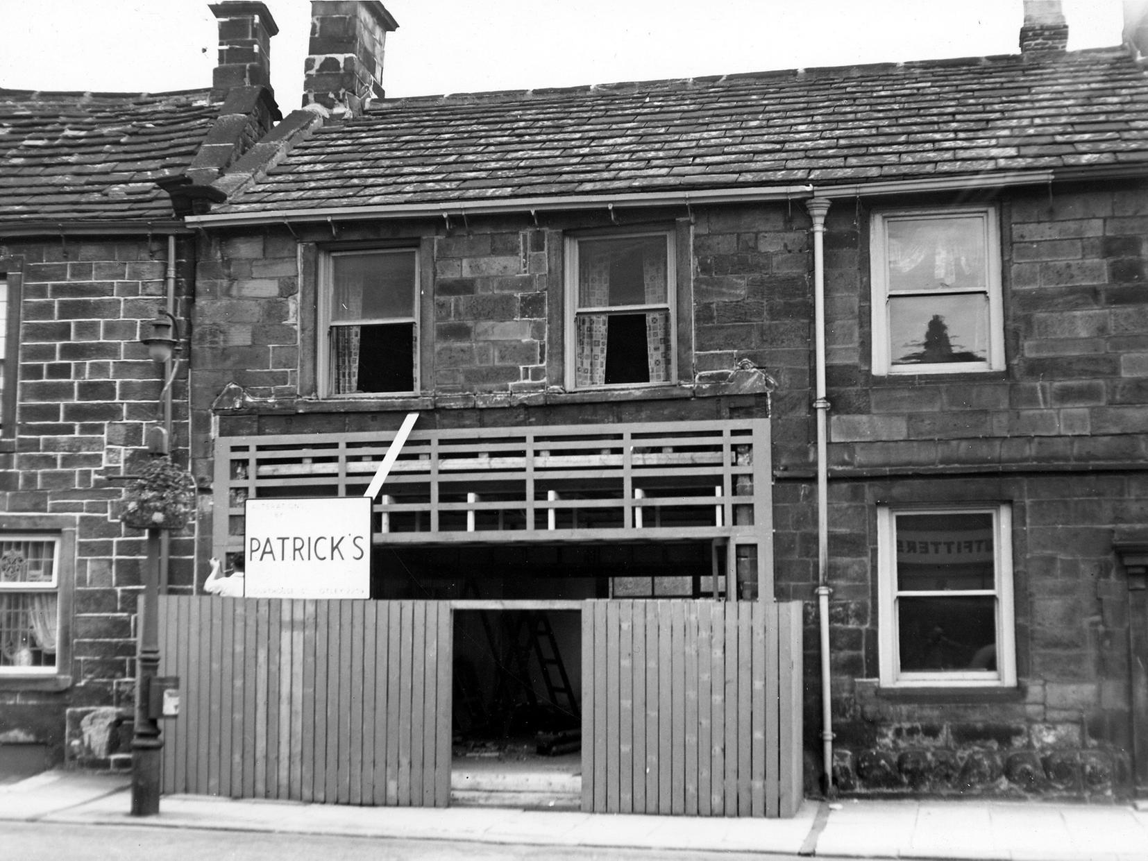 Number 4 Boroughgate in the process of being converted to Otley County Library. The library opened in 1959.