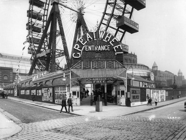 The entrance to Blackpool's Great Wheel in 1903.