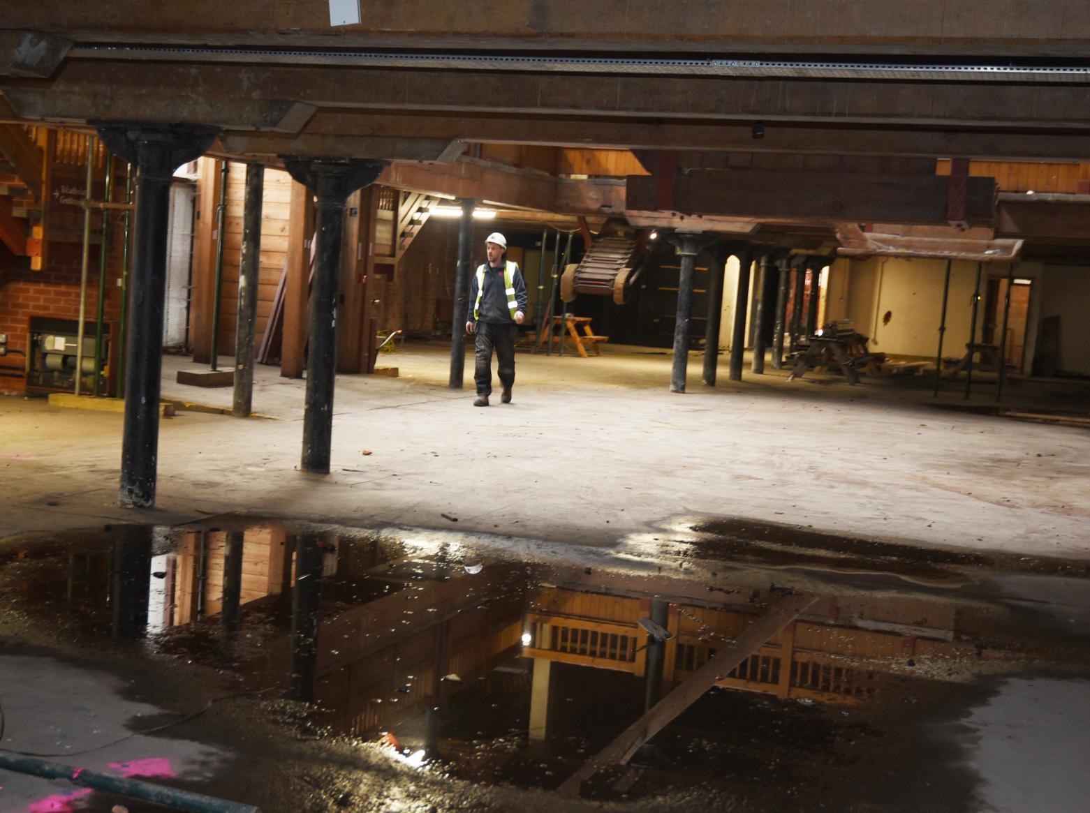 Inside the former The Way We Were Museum at the Wigan Pier redevelopment