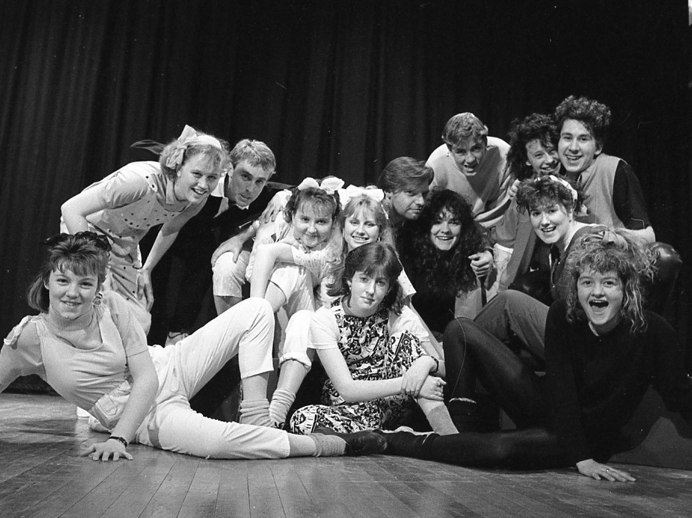 Drama students from a Lancashire college are rehearsing hard for a showpiece song and dance extravaganza at a top Blackpool theatre. The fast-moving and colourful Bright Lights '89 Show by the Blackpool and Fylde College youngsters will be packed with singing and dancing as well as some dramatic pieces