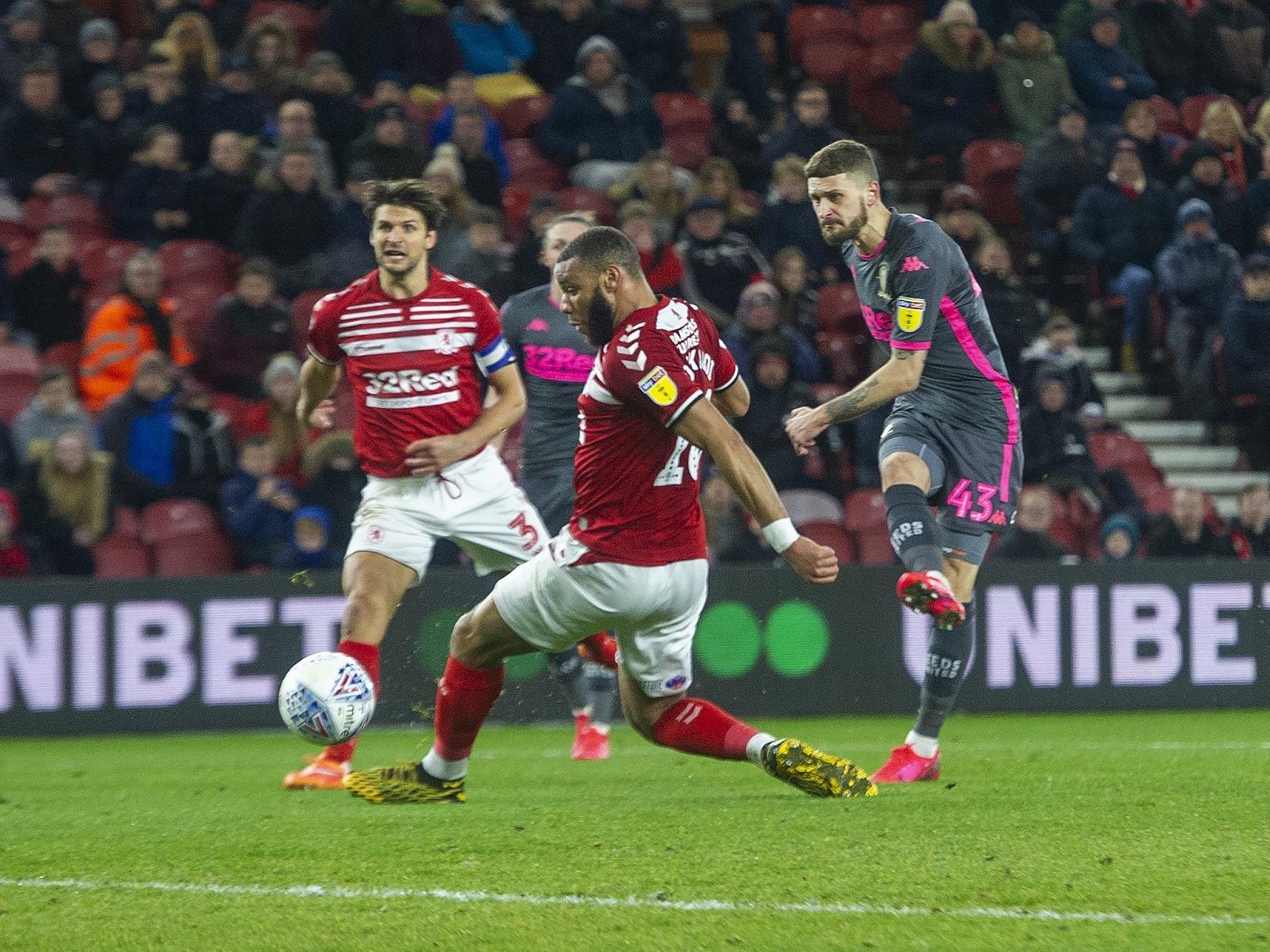 Mateusz Klich scored Leeds United's winner at Middlesbrough in his 83rd consecutive league appearance (Pic: Tony Johnson)