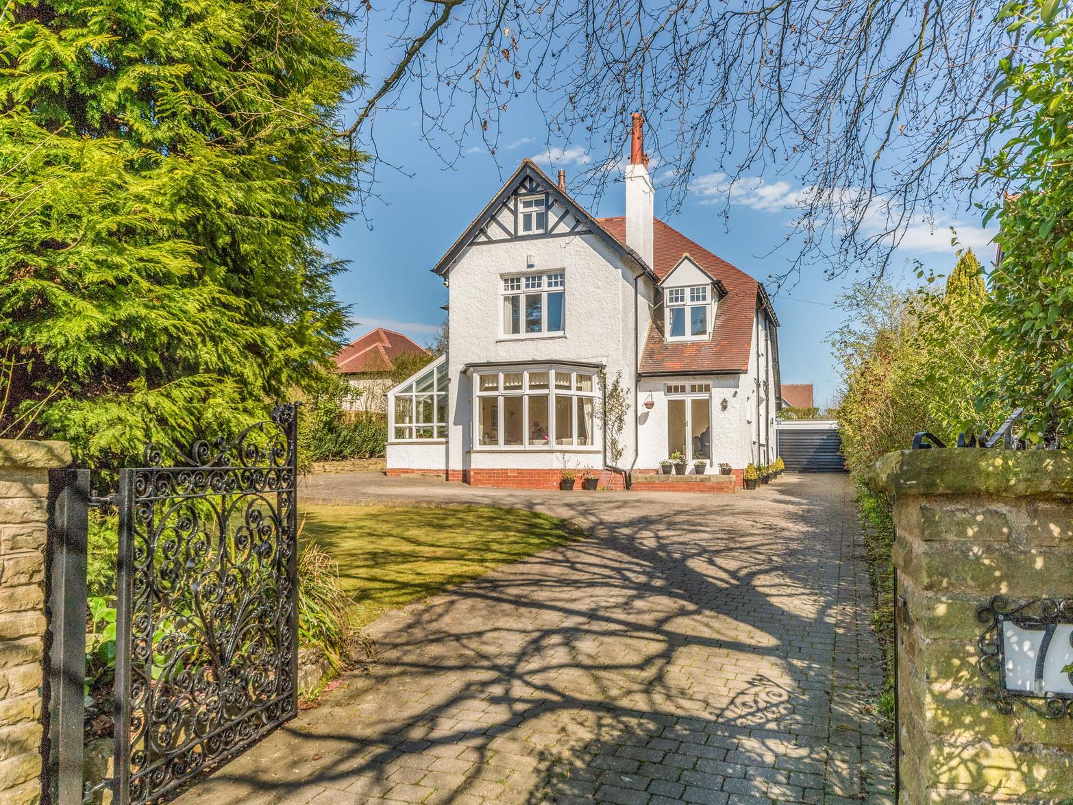 A highly desirable 6 bedroom detached family home, offering flexible and spacious accommodation over three floors, standing in a private plot in one of Harrogate's most prestigious residential areas, the Duchy Estate.