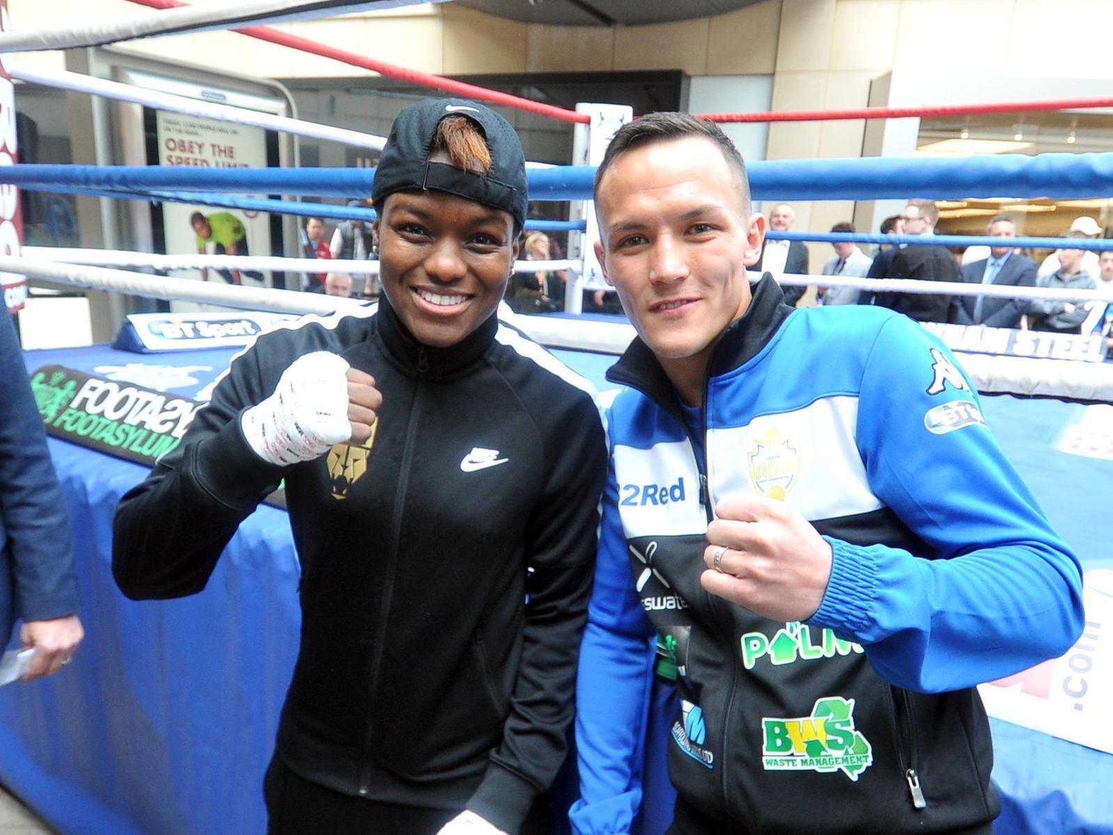 WINNERS: Nicola Adams and Josh Warrington. Picture by Tony Johnson.